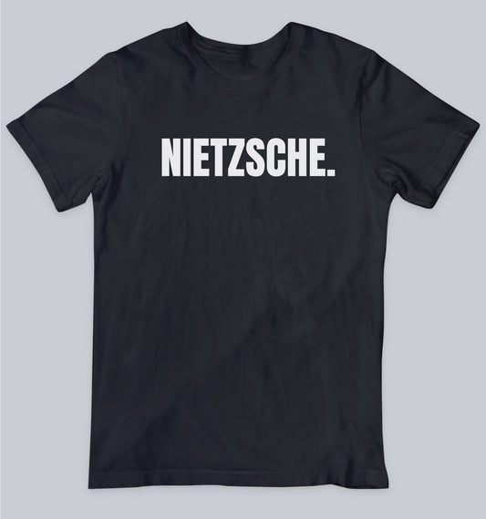 Friedrich Nietzsche Minimalist Name Unisex Tshirt Dead Poet Society